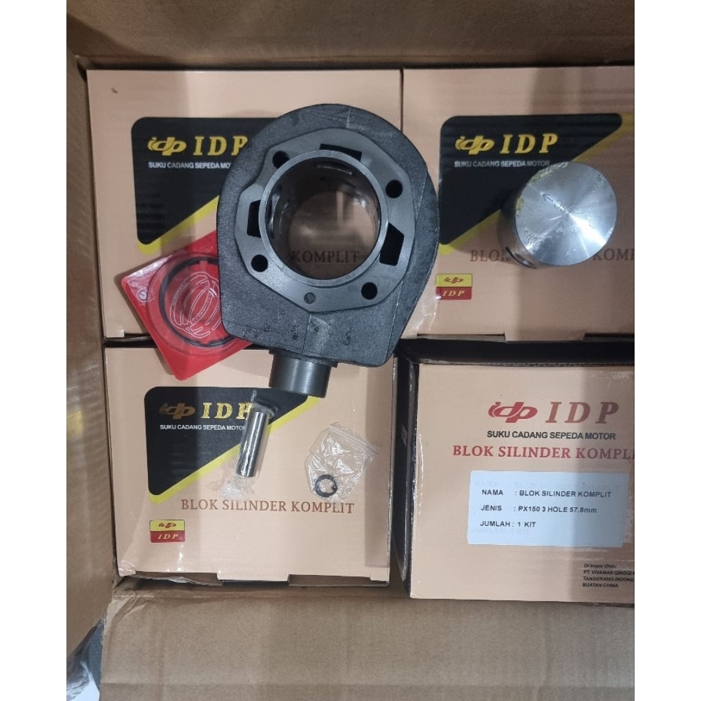 Blok seher / boring vespa PX lubang 3 VITALIA IDP