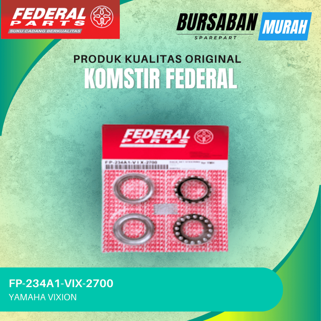 KOMSTIR (RACE SET STEERING) FEDERAL FP-234A1-VIX-2700 YAMAHA VIXION ORIGINAL MURAH