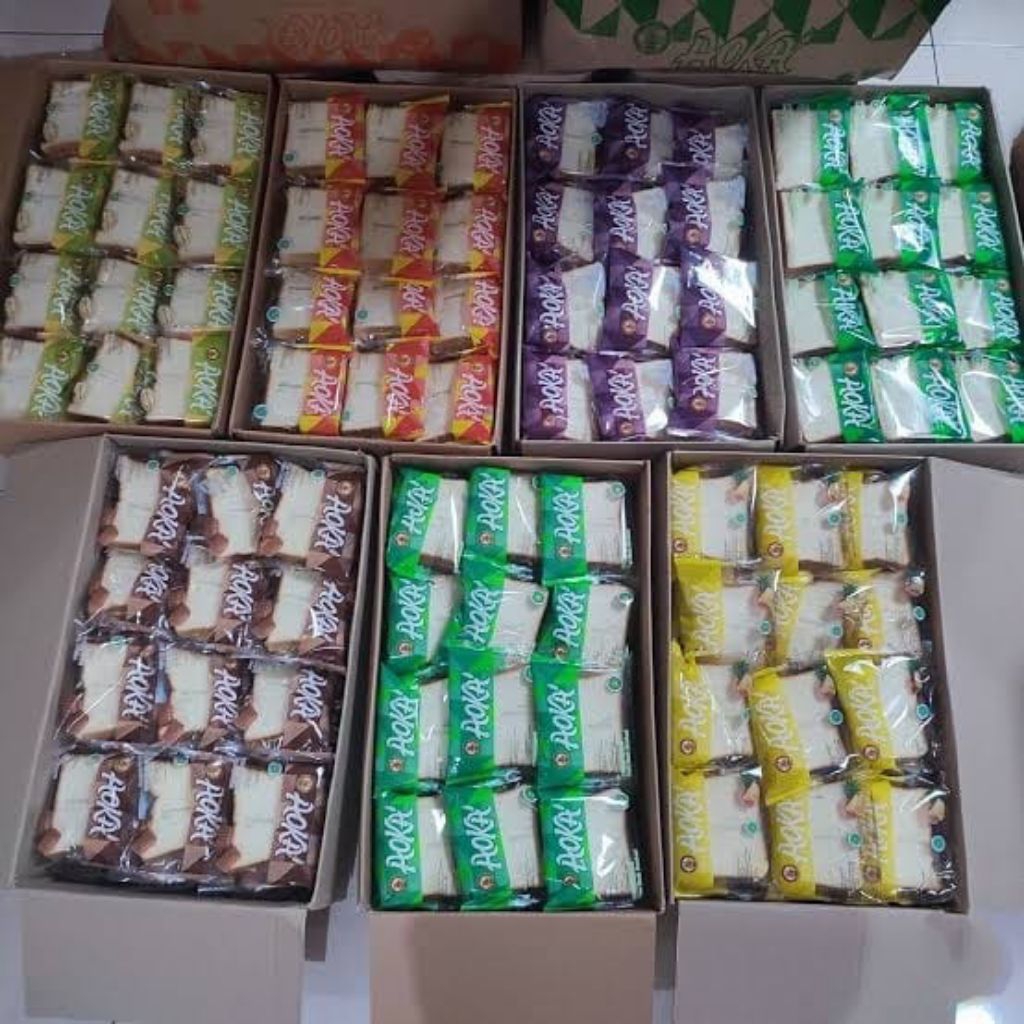 DISTRIBUTOR ROTI AOKA PANGGANG GROSIR TERMURAH (BISA MIX 6 RASA)