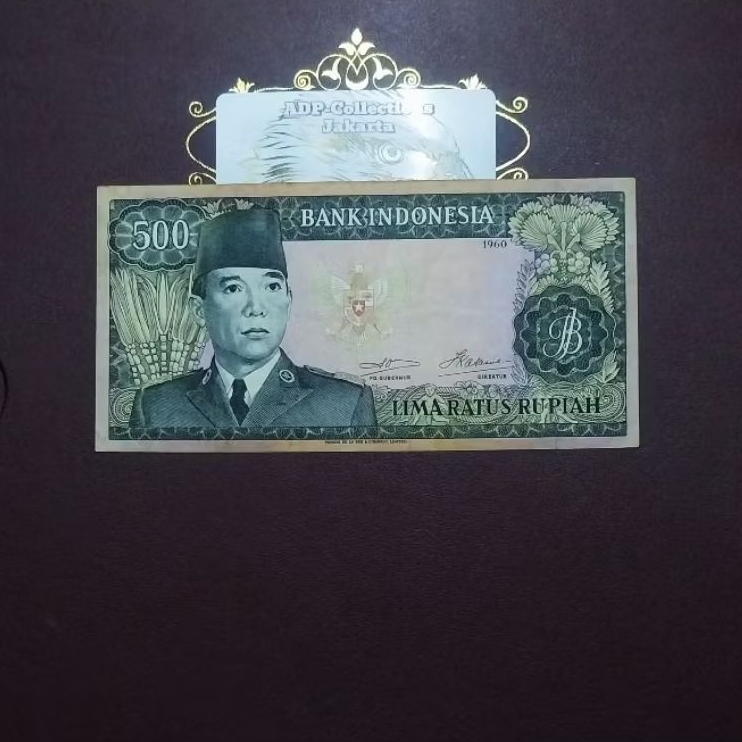 Uang Kuno 500 Sukarno Tahun 1960 TDLR