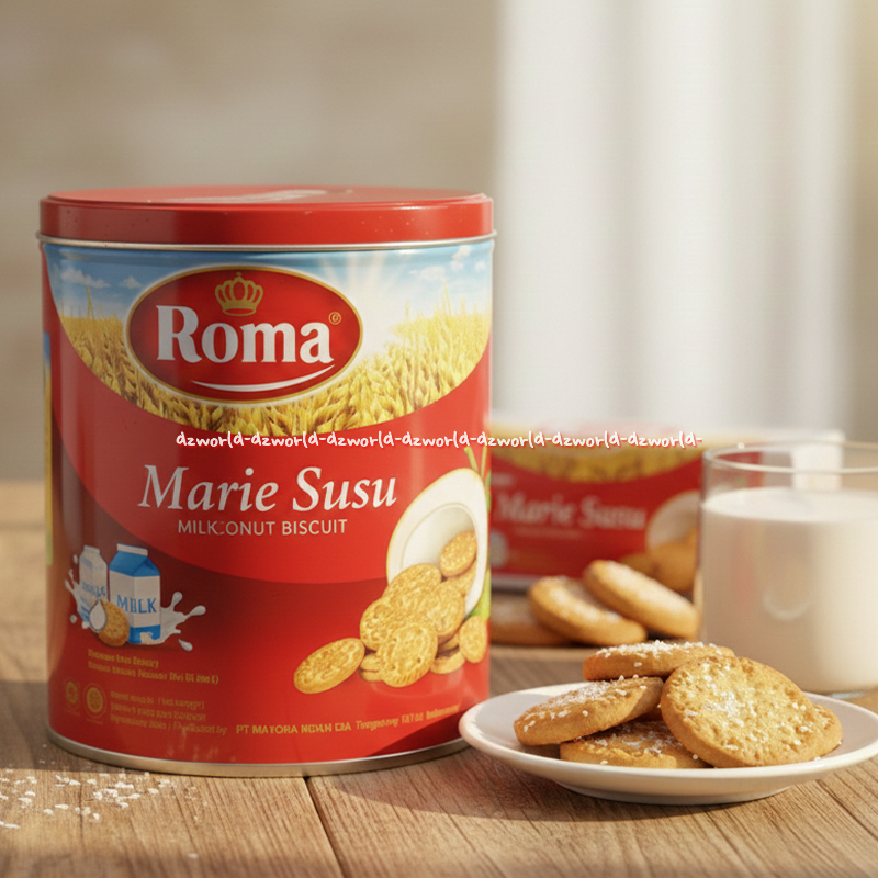 Roma Biskuit Kelapa 450gr Coconut Biscuit Biskuit Kue Roma Kelapa Roma Kaleng Romma Cookies Makanan 