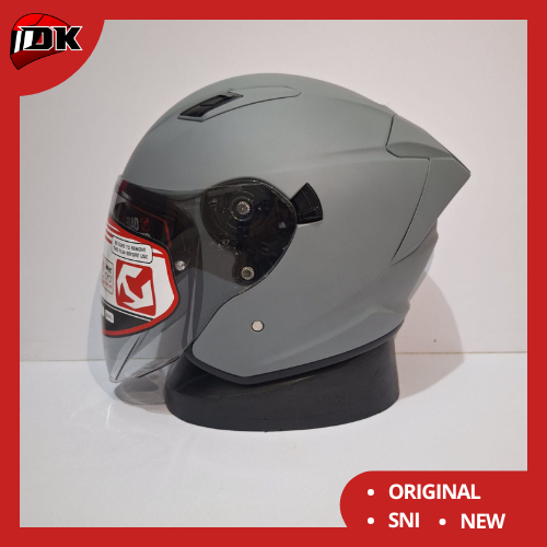 Helm Half Face NHK S1 GP Pro Solid Dim Grey Doff Original