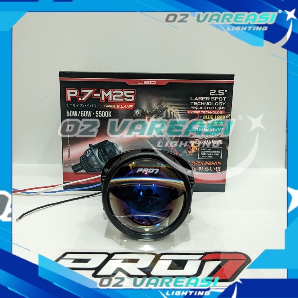 PRO7 P7M25 PROJECTOR BILED 2.5 INCH BLULENS LASER SPOT lampu biled pro 7 p.7-m25