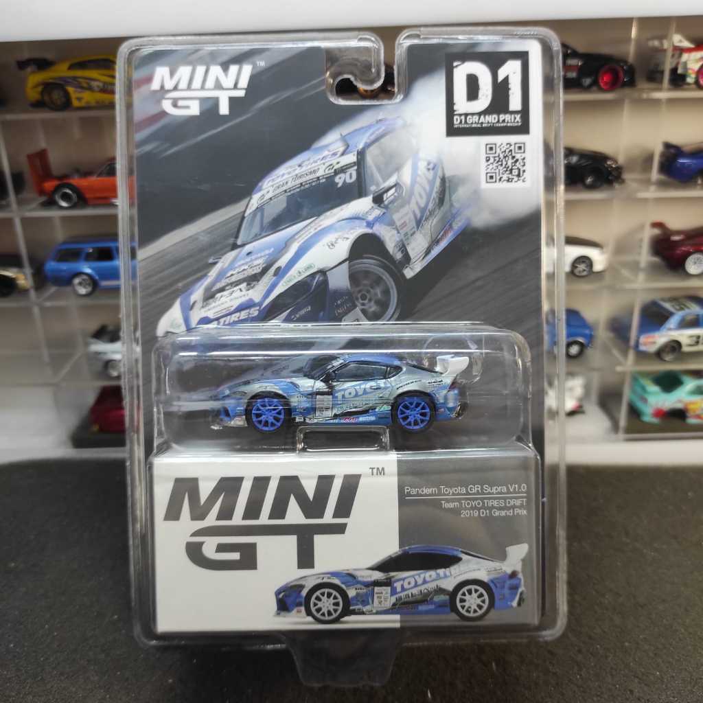 Mini GT 233 Chase Pandem Toyota GR Supra V1.0 Team Toyo Tires Drift D1