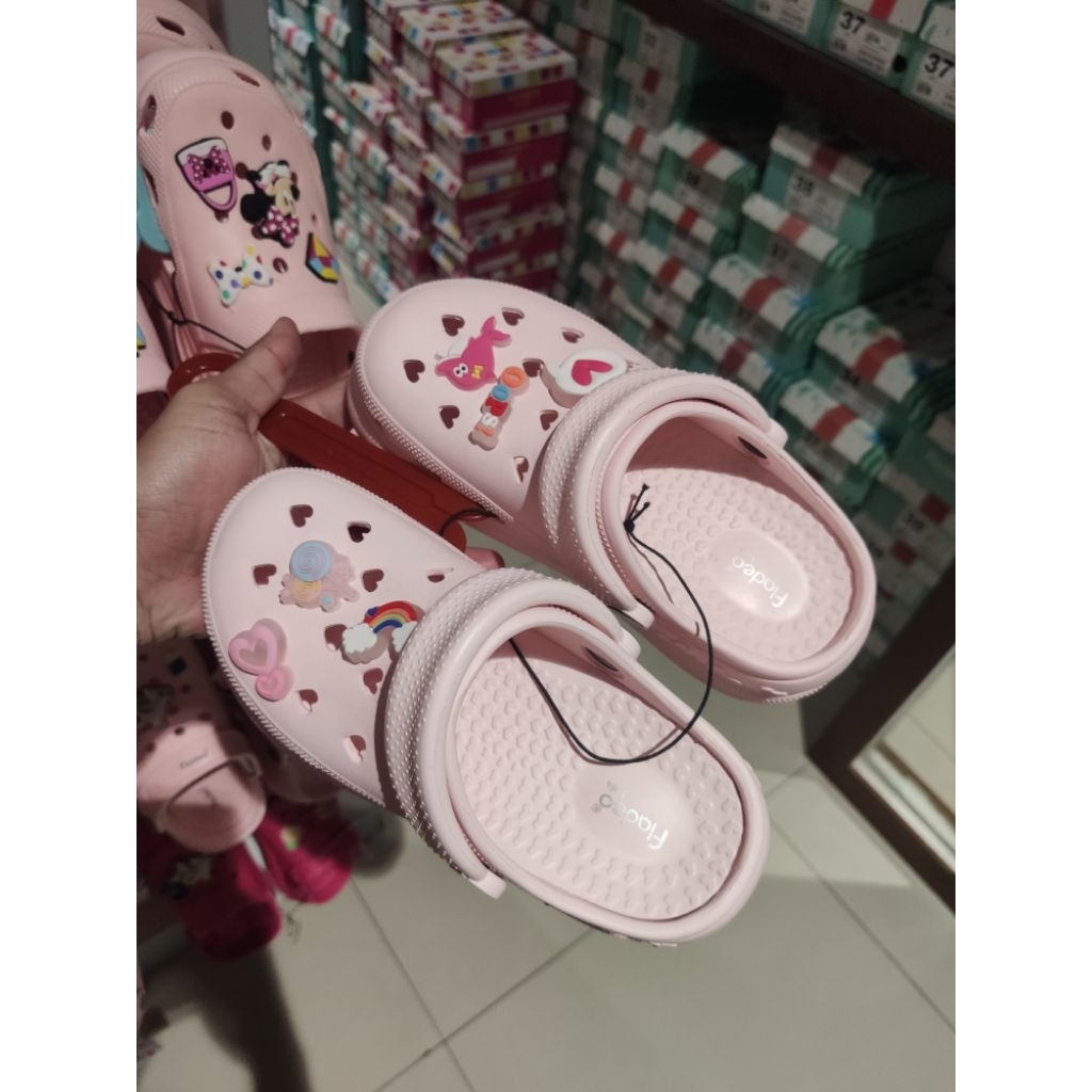FLADEO KIDS Sepatu Sandal Crocs LED Anak Perempuan Soft & nyaman Size 31 - 35 By MATAHARI STORE