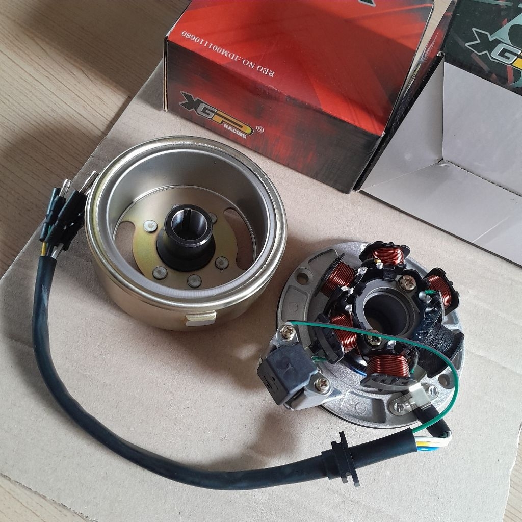 Spul Mahnet Magnet Set Honda Win100 Grand Prima Engkel 12volt XGP