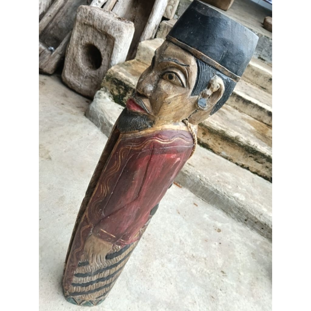 kentongan kayu nangka ukir sang kyai jadul antik lawasan