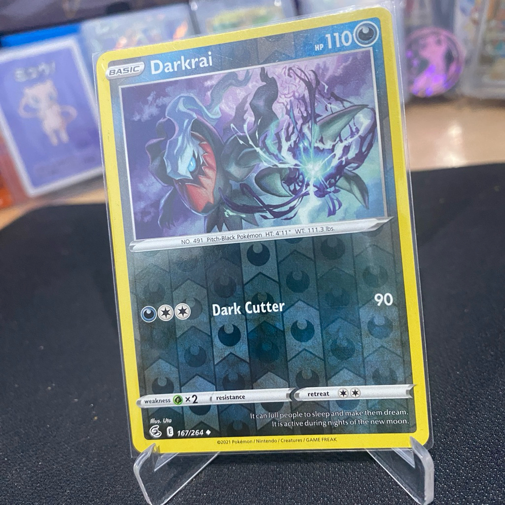Darkrai 167 /264 Reverse Holo TCG Pokemon Fusion Strike 2021