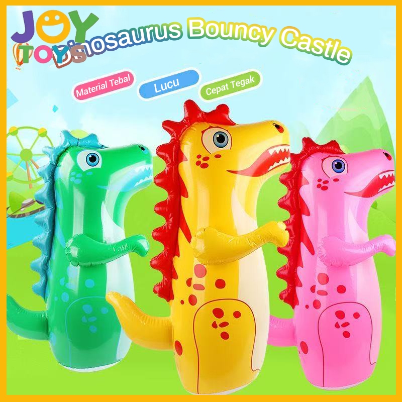 JOY 95cm Mainan Anak Mainan Boxing Dino Tinju Air Dino Tiup Tiang Tinju Berisi Air Dinosaurus Mainan