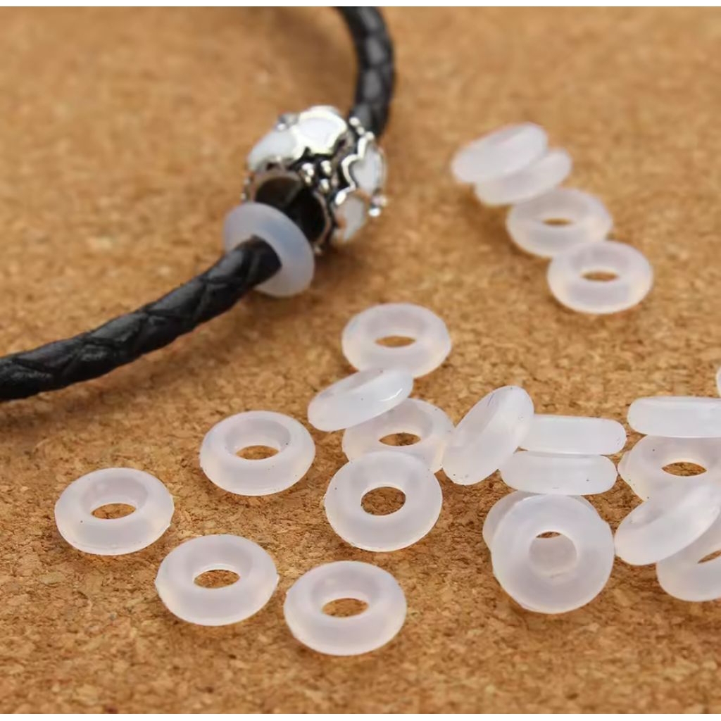Karet Silikon Stopper Aksesoris | Ring Pengunci Gelang | donat ring pengunci silikon | stopper gelan