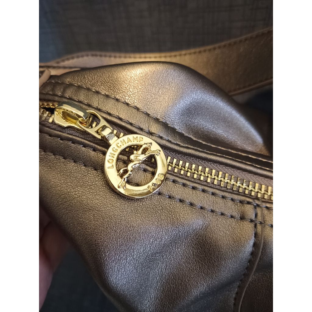 Tas LC Handbag Le Pliage Hobo bronze Kualitas bagus