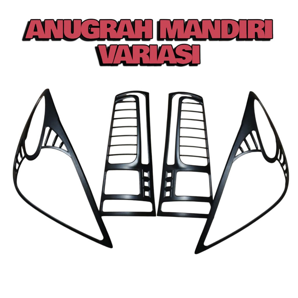 GARNIS LAMPU DEPAN BELAKANG MOBIL AVANZA XENIA LAMA 2004-2006 HITAM
