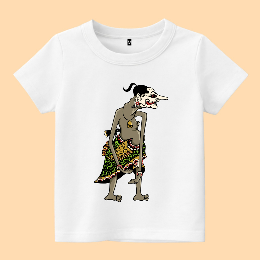 Baju kaos anak wayang karakter petruk