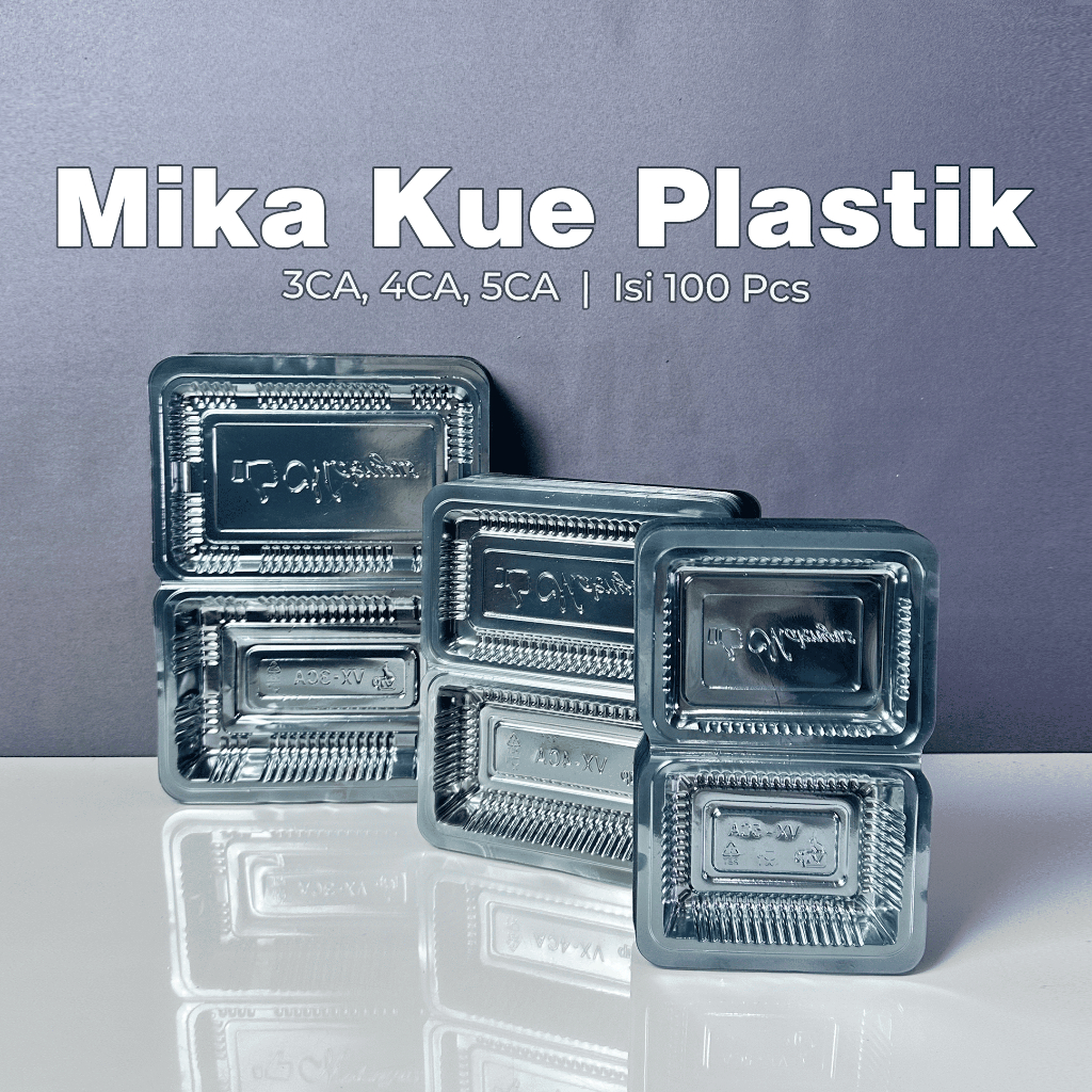 [100 PCS] Mika Kue Plastik VIP Ukuran VX-3 CA VX-4 CA VX-5 CA / Mika Bolu / Mika Tebal