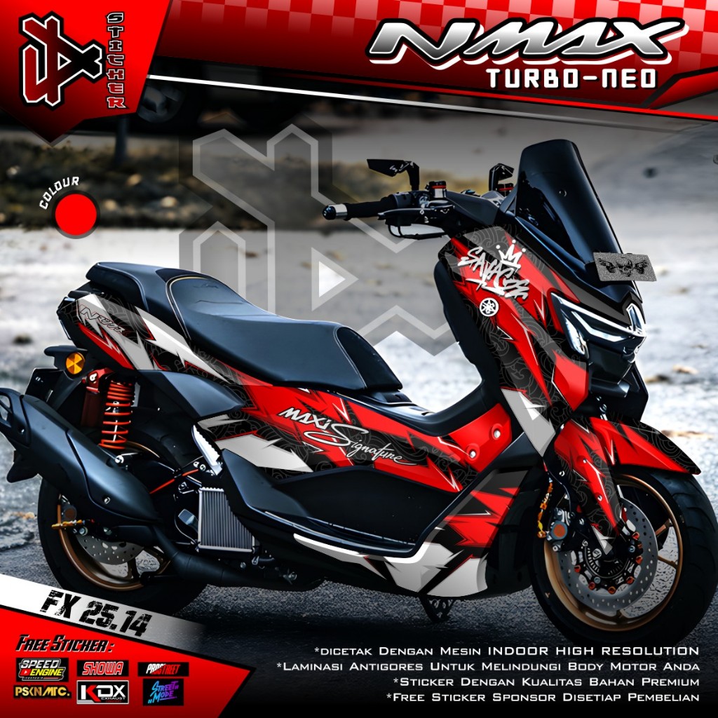 (COD) TERBARU Decal Stiker Motor Yamaha Nmax TURBO NEO S New 2024 2025 Full Body - Decal Modifikasi 