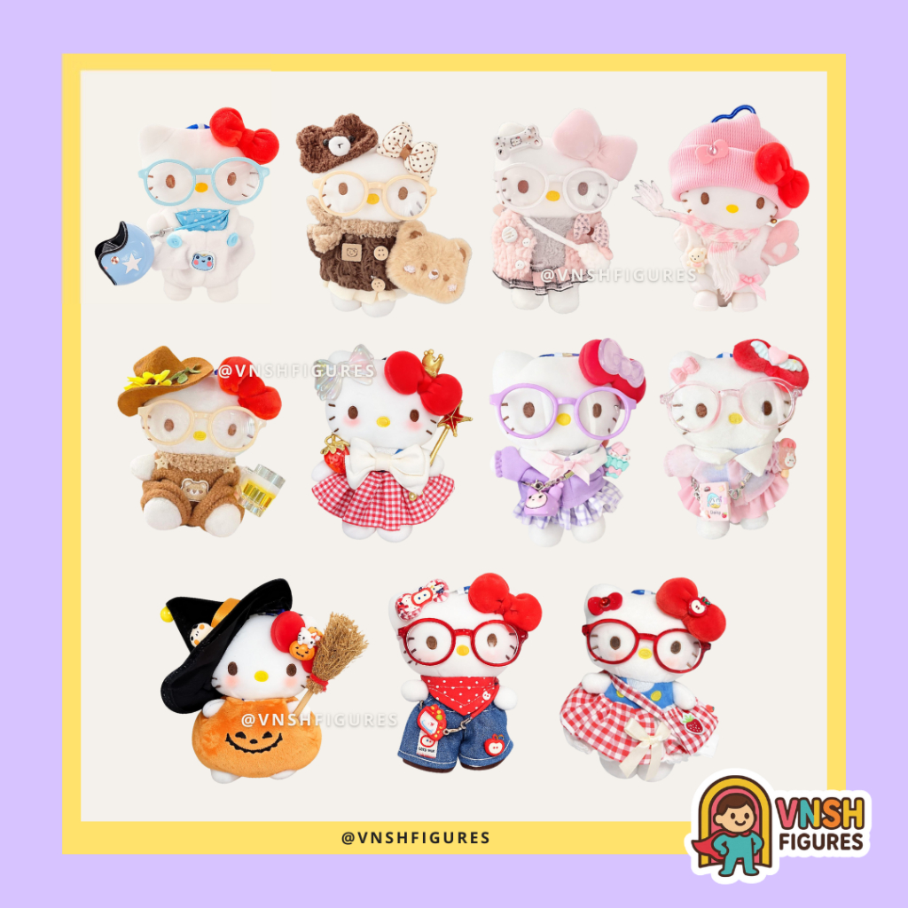 Hello Kitty Custom Plush Keychain | Gantungan Boneka Plush Hello Kitty Lucu Gemoy Lembut Hello Kitty