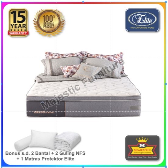 Kasur/Matras Spring Bed Elite Grand Elegant (Bonus Bantal + Guling + Matras Protektor) - 90/100/120/