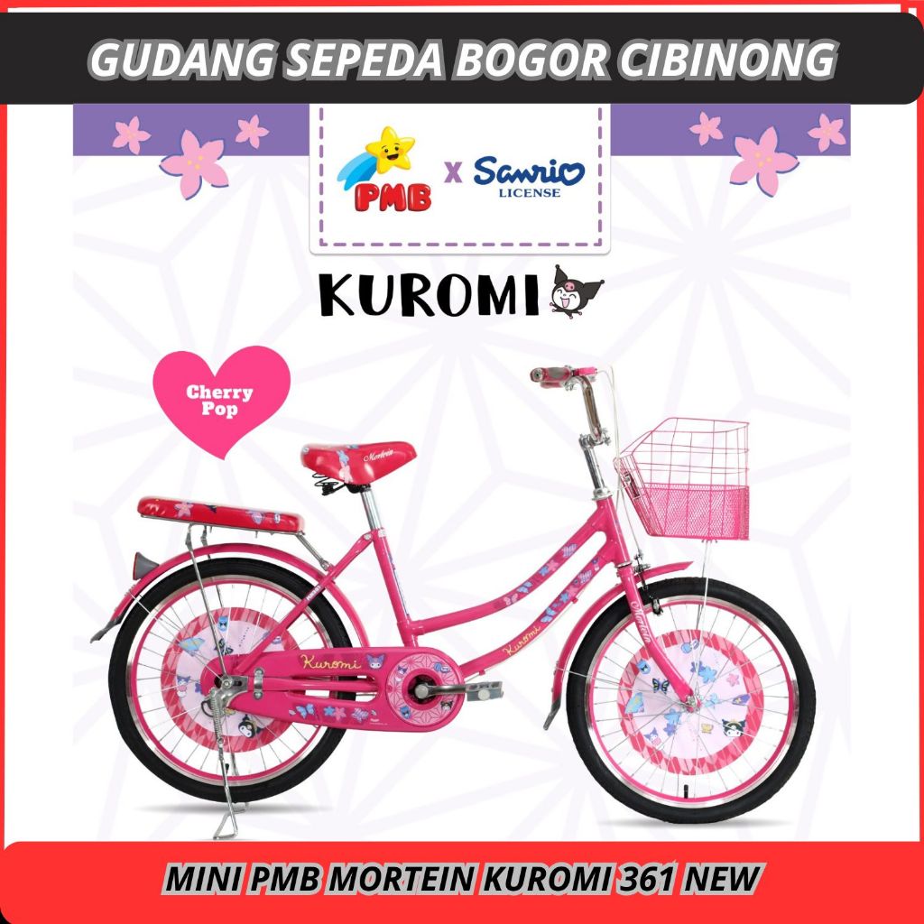 Sepeda anak 20 MINI PMB KUROMI 361 Keranjang