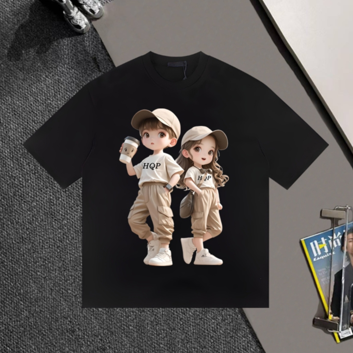 ISANNY BOY GIRL HQP LOGO T-SHIRT UNISEX OVERSIZE