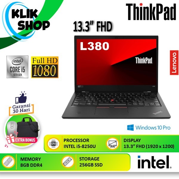Laptop LENOVO ThinkPad L380 Intel Core i5 8250U 8GB 256GB Windows 10 Pro