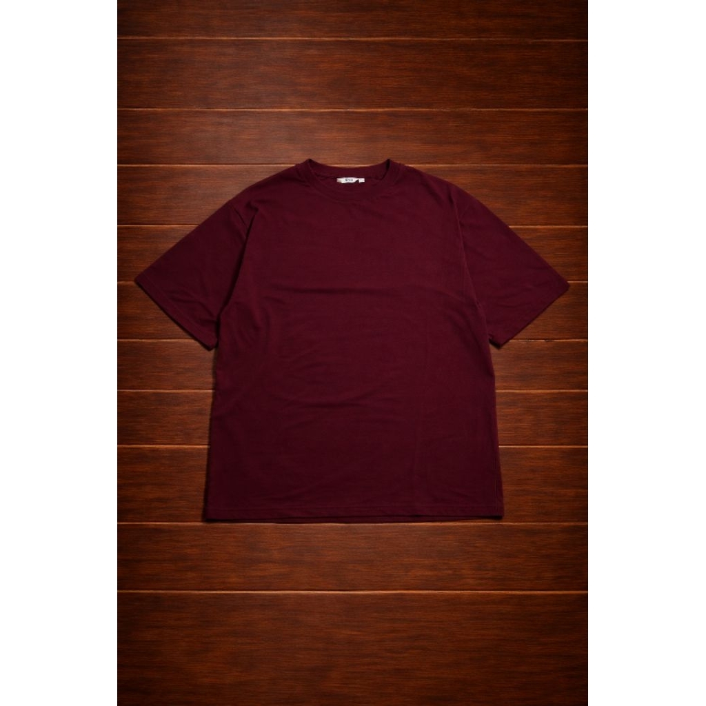 UNIQLO Kaos Airism Oversized maroon