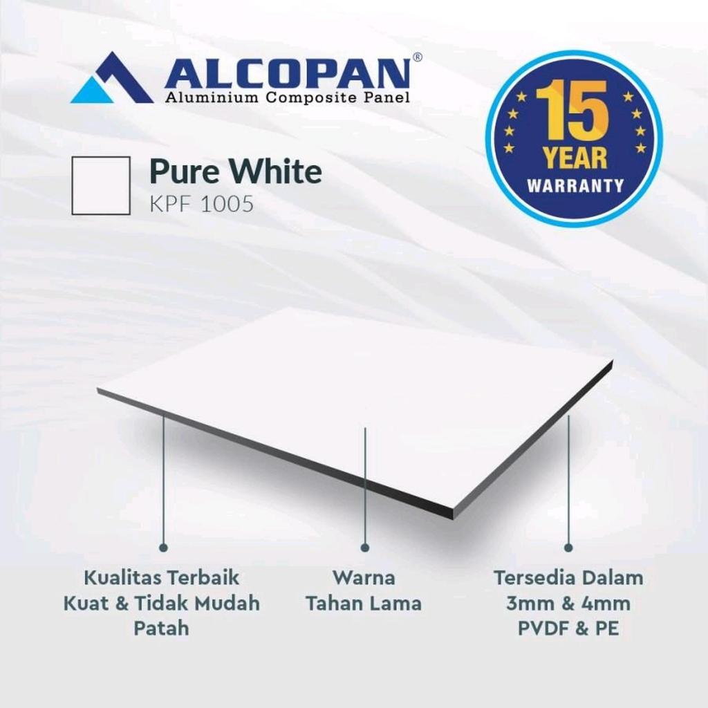 ACP Alcopan 4mm PV - Pure White Doff