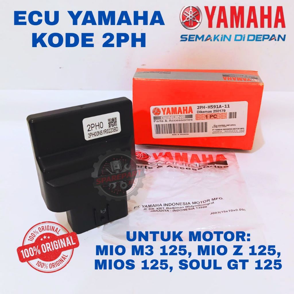 ECU YAMAHA ORIGINAL KODE 2PH MIO, ECU MIO M3 125, MIO Z 125, MIO 125 S, SOUL GT 125