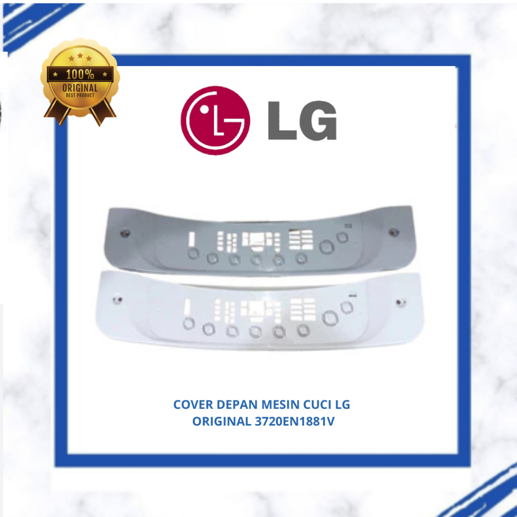 COVER DEPAN PANEL FRONT MESIN CUCI LG WF-L7000TC WF-L7001TC ORIGINAL 3720EN1881V