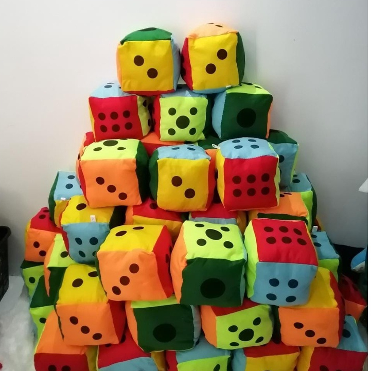 dadu flanel | dadu jumbo | boneka dadu | dadu ulartangga