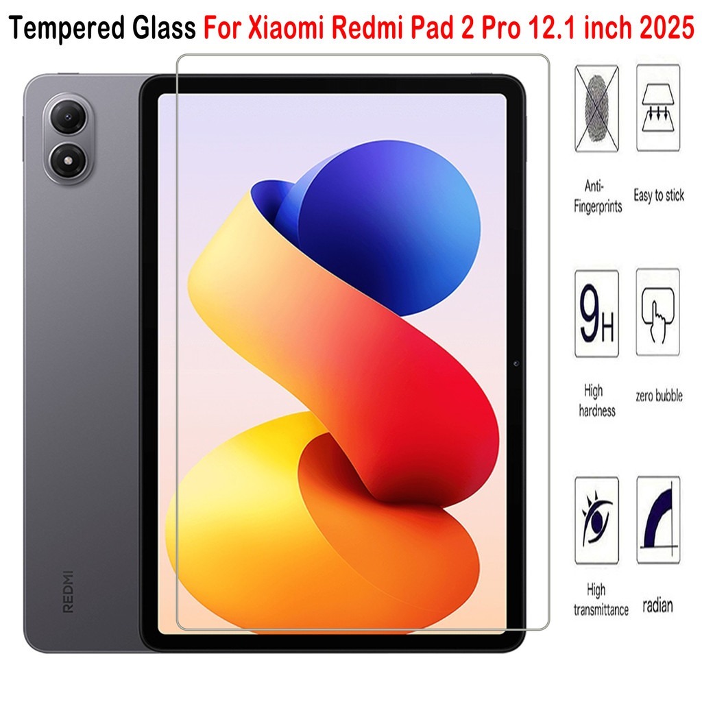 Antigores redmi pad 2 pro 12.1"inch 2025 / Tempered Glass Redmi Pad 2 Pro  antigores redmi pad 2 pro