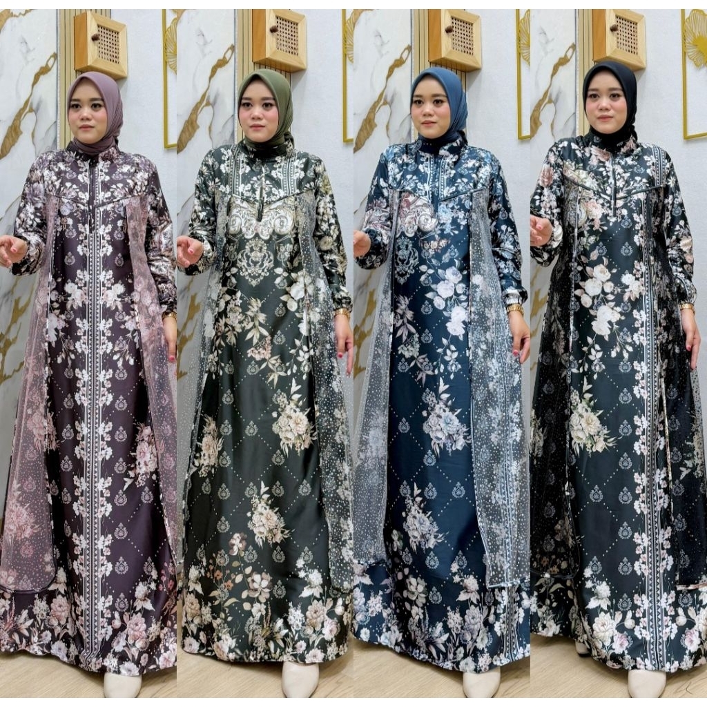 Gamis Bahan Armani Silk Jumbo