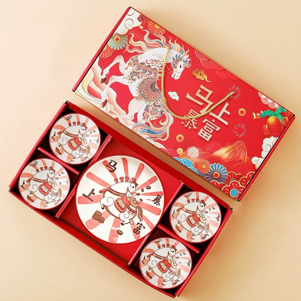 Hampers Imlek - Bingkisan Imlek - Hampers Mangkok Kuda - Hamper Cny