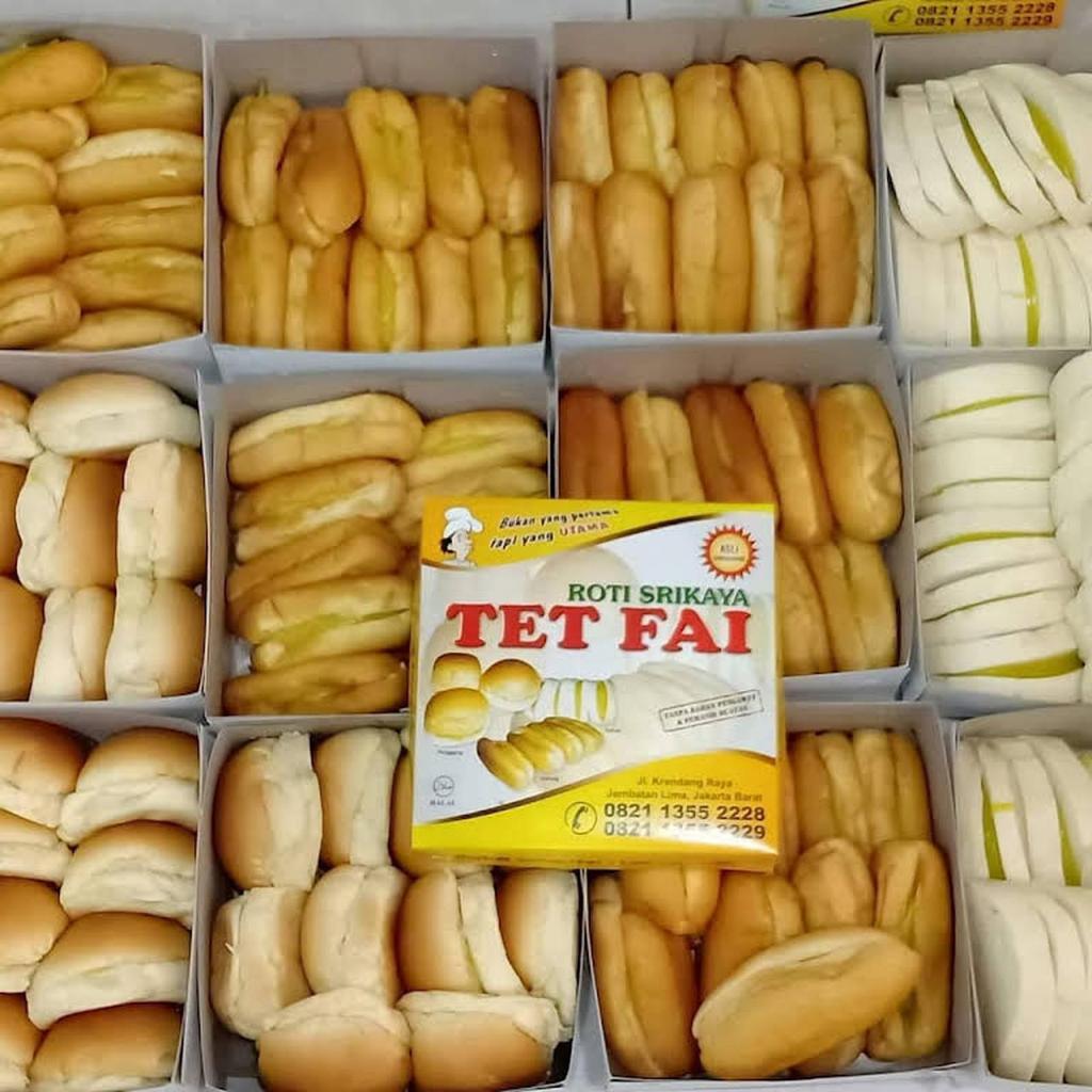 Roti Srikaya TET FAI TETFAI Kukus Ori Kukus Pandan Goreng Panggang Singkawang Kalimantan Roti Srikay