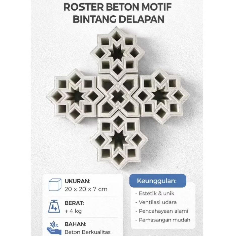 ROSTER BETON,roster beton kombinasi,roster beton minimalis