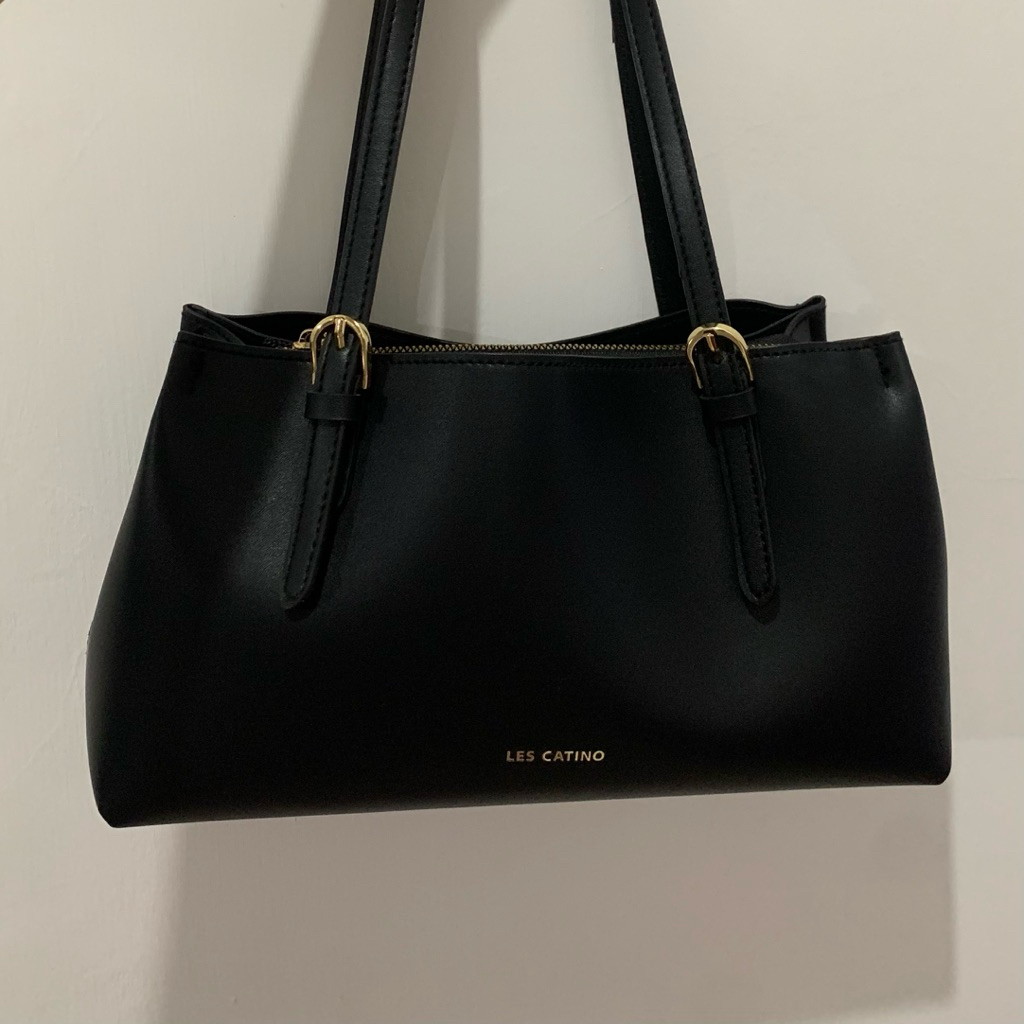Tas Bahu Wanita Les Catino Hitam Preloved