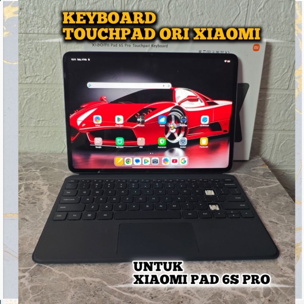 KEYBOARD TOUCHPAD ORI XIAOMI SMART KEYBOARD MAGNETIK UNTUK MI PAD 6S PRO SECOND MINUS BACA DESKRIPSI