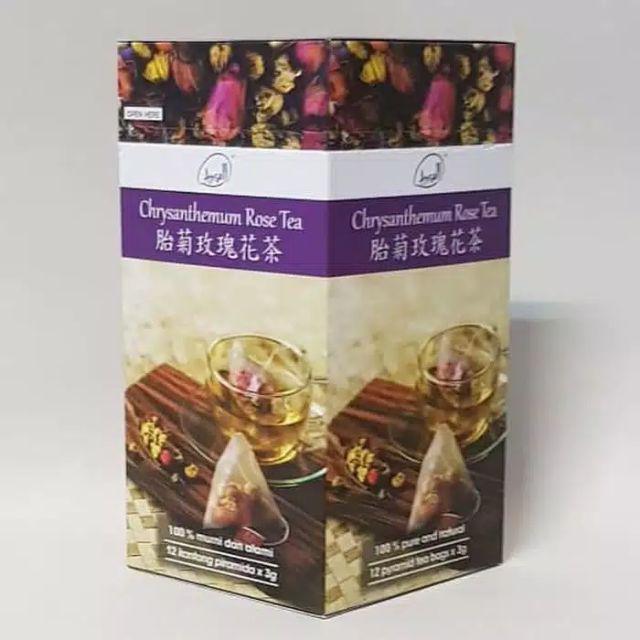 Ansell Chrysanthemum Rose Tea Teh Celup Isi 12 Tea Bags
