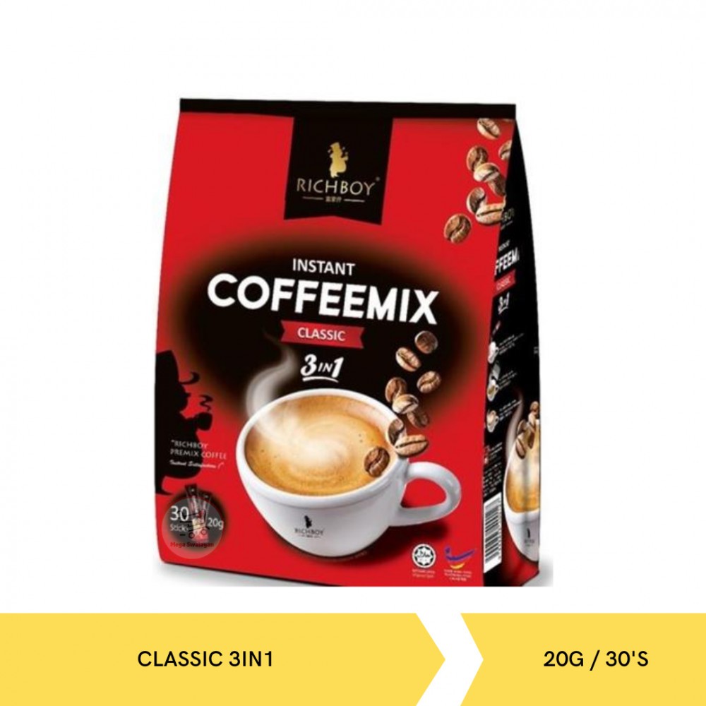 Richboy Instant Coffeemix Classic 3in1 Kopi Instan Import 600gr