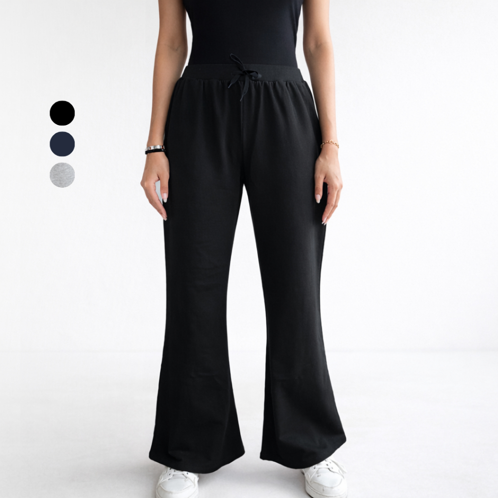 LV SWEAT FLARE FIT JOGGER | Celana Jogger Pants Wanita Training Sport