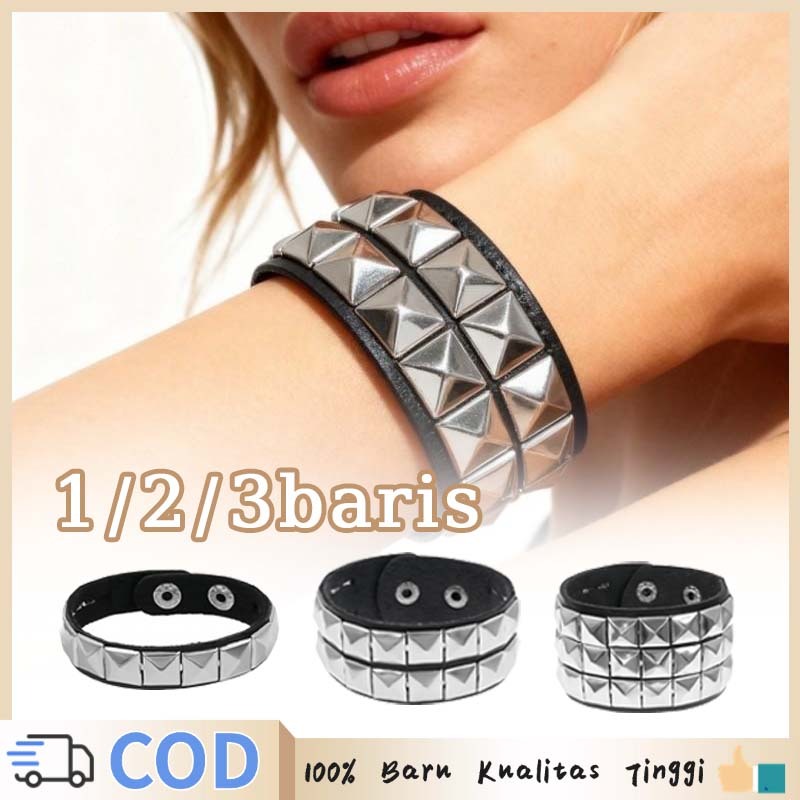 Gelang Gangster Gelang Punk Rock Gelang Punk Spike Gelang Rocker