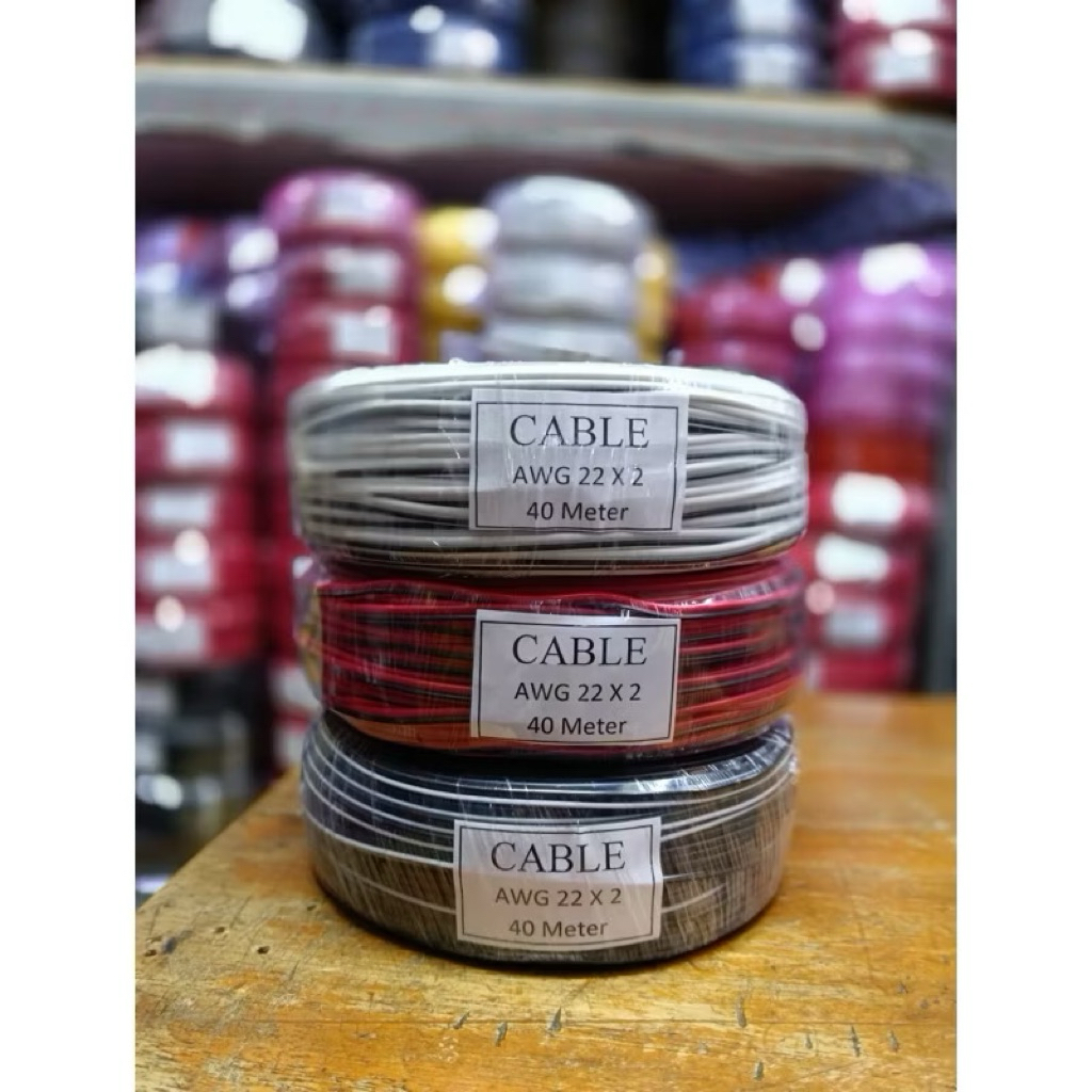 kabel awg 22x2 40meter cableton awg22x2 cable awg 22 x 2