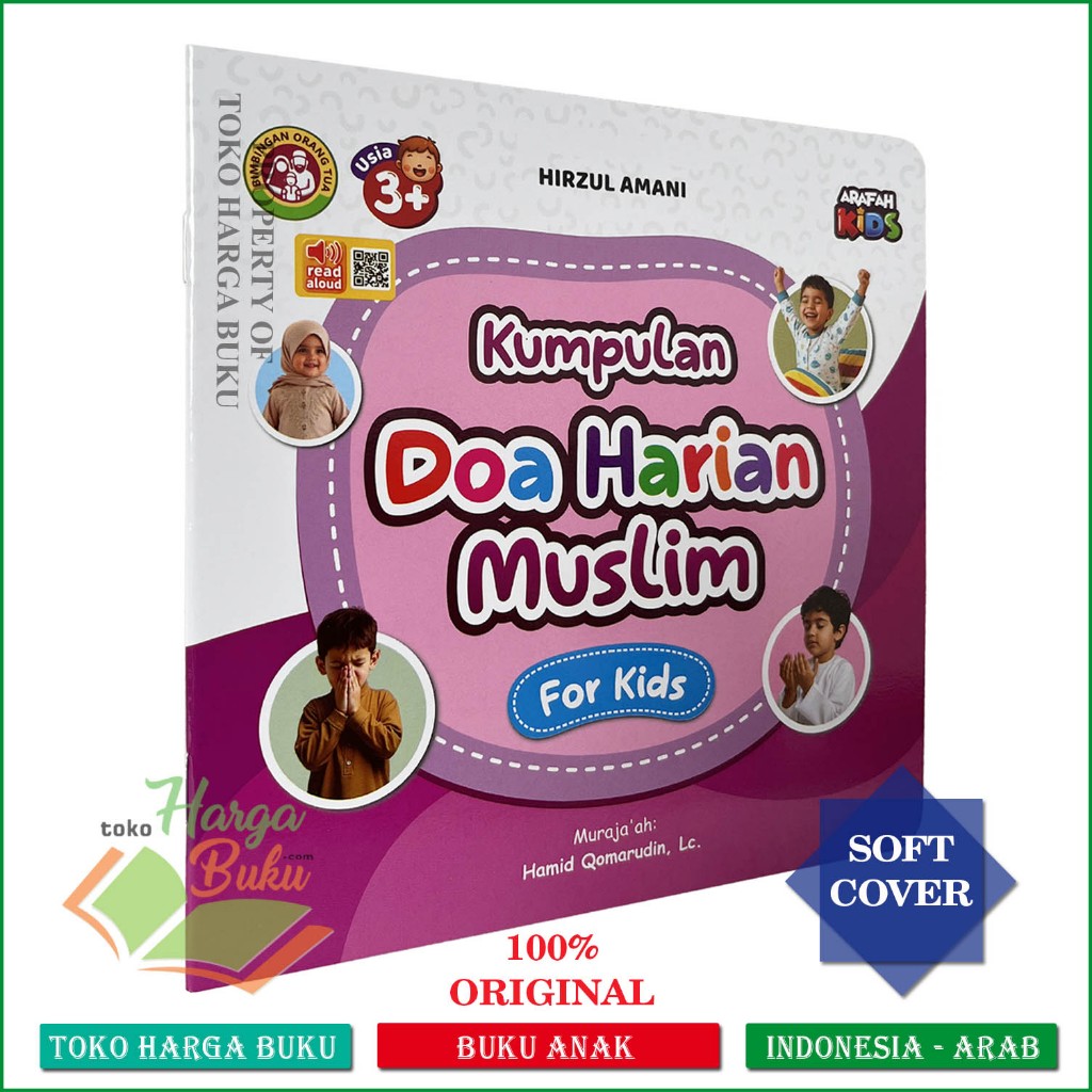 Foto Kumpulan Doa Harian Muslim for Kids Anak FULL COLOR Do'a Junior Mudah Menghafal Faham Berdoa Gambar - Arafah Kids