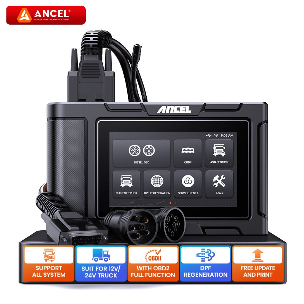 ANCEL HD3200 Pro Heavy Duty Diesel Truck Diagnostic Repair Tool Diagnostic Tool Truk Mobil OBD2 Scan