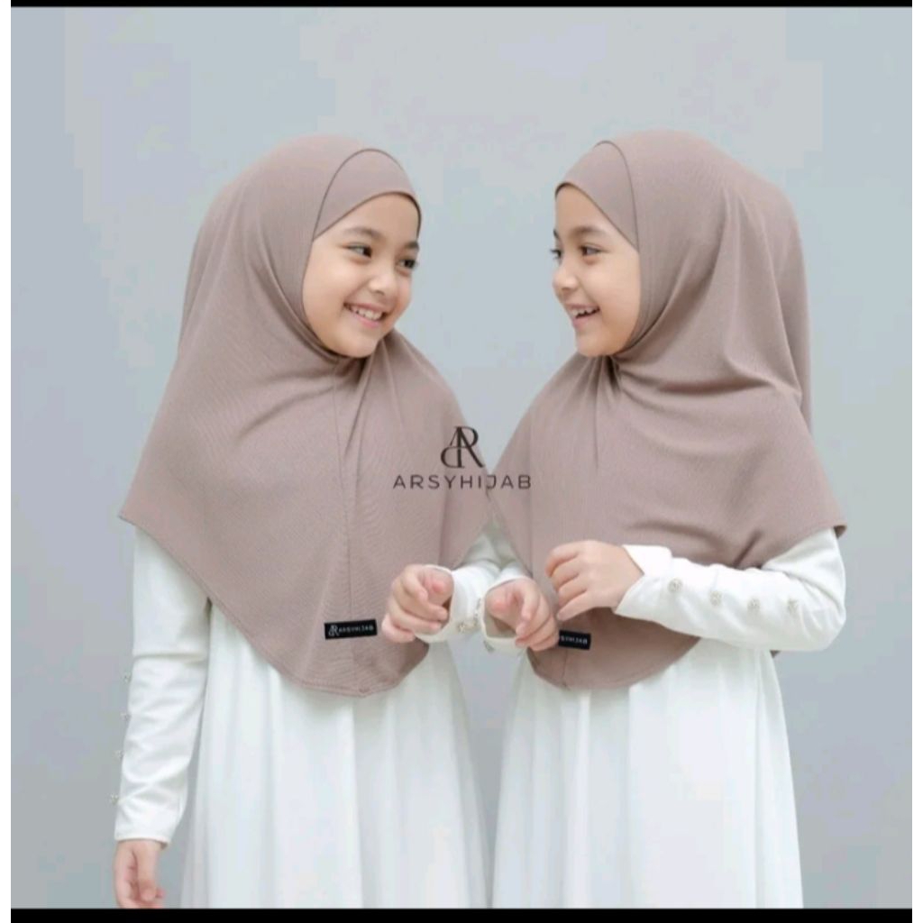 Jeeva jilbab instan anak bergo non pet