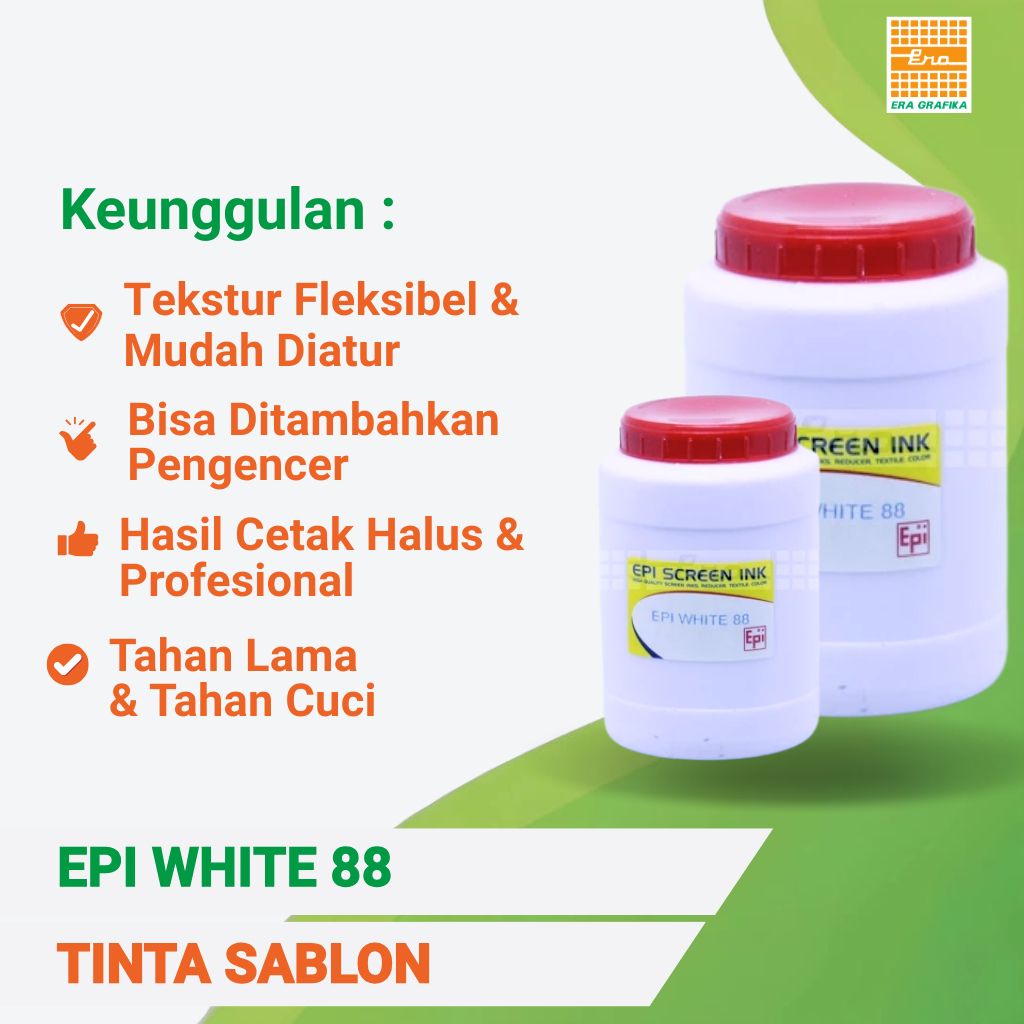 TINTA SABLON KAIN | TINTA SABLON KAOS | EPI WHITE 88