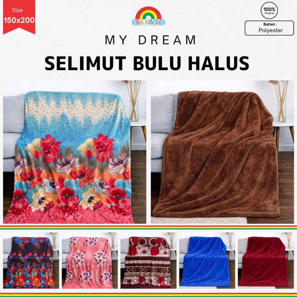 [COLLECTION] Fata / My Dream / Belladona / Kendra / New Seasons - Selimut Bulu (150x200 / 160x200) T