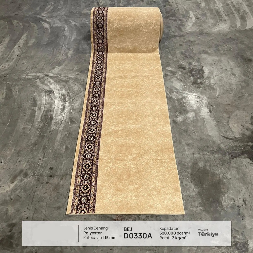 Karpet Masjid Tebal 15 mm Premium Meteran Roll Khalifa