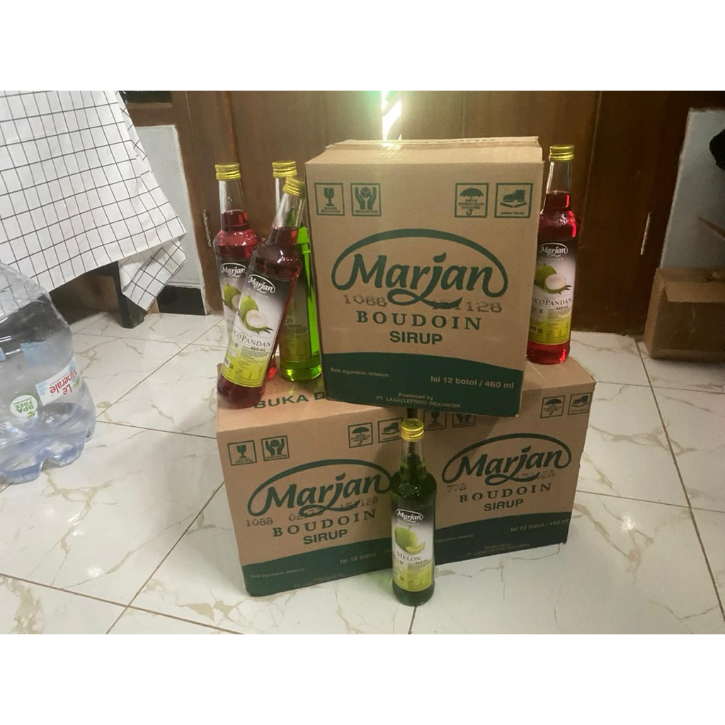 Sirup Marjan 1Dus 1karton Marjan boudoin Melon dan Cocopandan