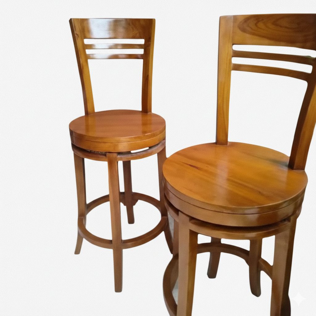 Kursi bar putar jati kursi bar putar kayu kursi bar putar mewah