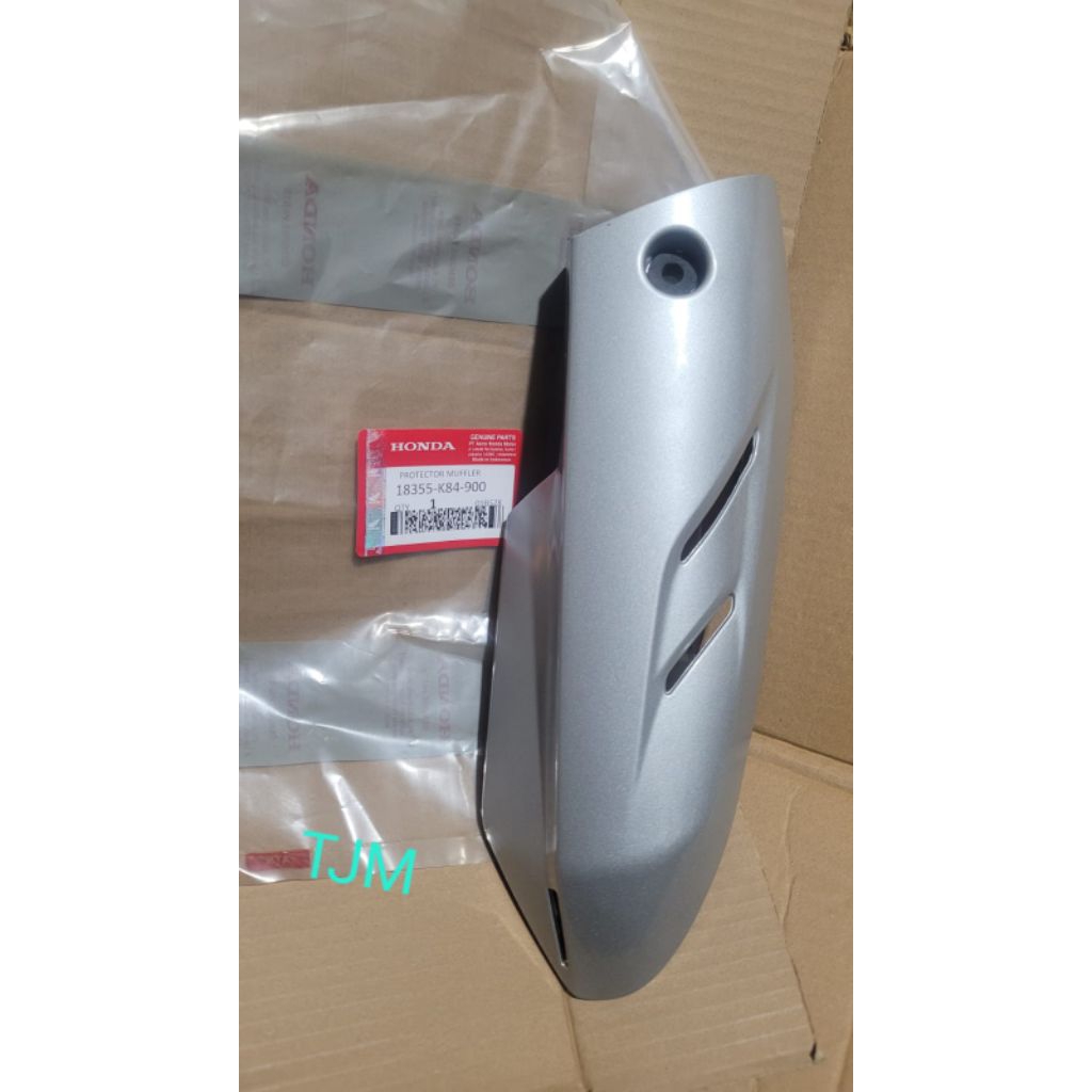 Protector muffler pelindung knalpot CRF150 ORIGINAL K84 plus karet tahanan baut